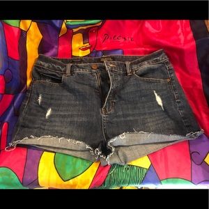 Talbot cheeky cutoff denim shorts